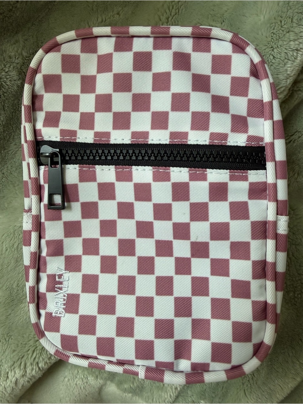 Brixley Crossbody | Pink Checkered | No Strap Included